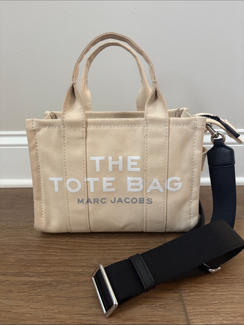 Marc Jacobs The Tote Bag Mini Canvas Tote in Beige